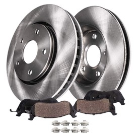 Detroit Axle - 280mm Front Disc Rotors with Ceramic Brake Pads Replacement for Hyundai Elantra Coupe GT Veloster Kia Forte Koup Forte5-6pc Set