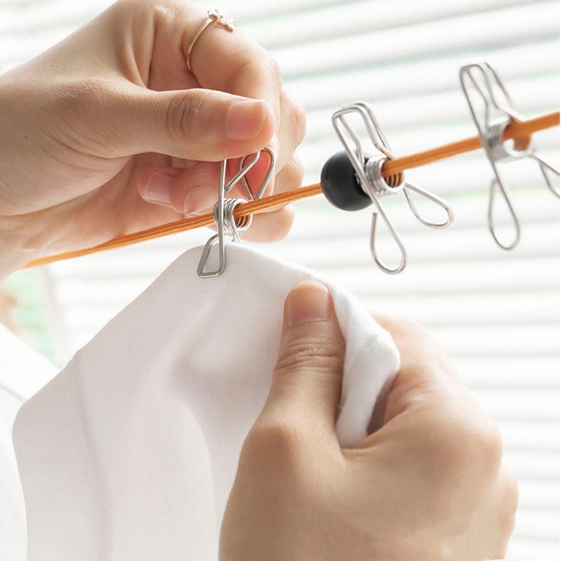 Portable Clothesline Heavy Duty Clothes Drying Line Punch Free Non