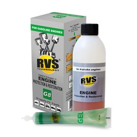 RVS Technology G8 Engine oil Treatment. for Gasoline Engines with an Motor Oil Capacity up to 9 quarts. Boost Power and Safely Restore and protect your Car, Truck, Motorcycle and all other engines