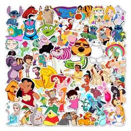 Cute Cartoon Collection Vinyl Stickers 50Pcs for Water Bottles Laptop Computer Skateboard, Cute Sticker Gift for Kids Teens Waterproof