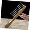 Minkissy Sandalwood Comb for Scalp Massage Wide Tooth Hair Styling