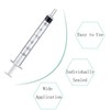 HaBeuniver 3ml Luer Slip Syringe with Measurement - 50 Pack