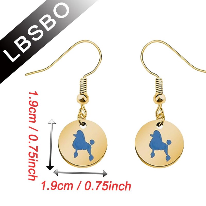 LBSBO - Pendientes de caniche de 1922, regalo de hermandad,