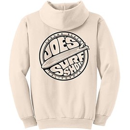 JOES SURF SHOP Men's Fins Up Logo Pullover Hoodie-2XL-Natural/b