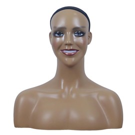 LVPETALIZE Mannequin Head with Shoulder, Wig Head Stand with Mannequin head Makeup,Two Ways of Placement Mannequin Head,for Wig Hat Scarf Pendant Sunglasses