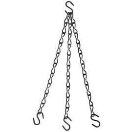 National Hardware N275-024 Flower Plant Chain, 15 Lb, 18 in L, Steel, Black