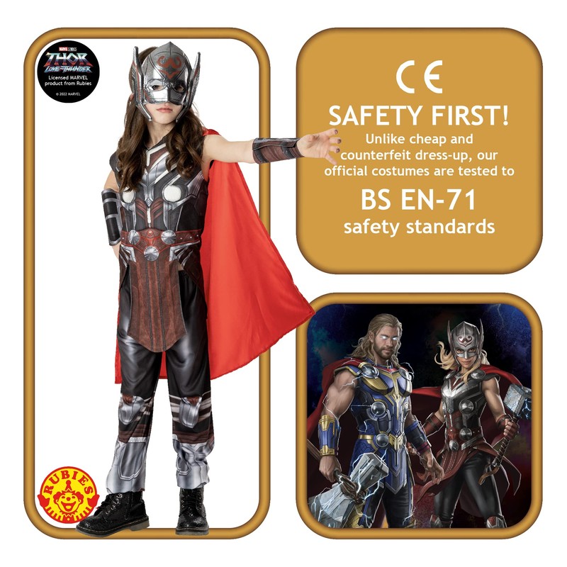 Rubie's 3014729-10 Love & Thunder Mighty Thor Child Costume, Girls,