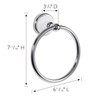 Design House 559286 Savannah Towel Ring for Bathroom, Polished Chrome