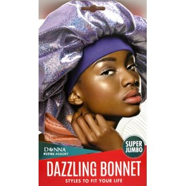 DONNA DAZZLING BONNET SLEEP CAPS FOR WOMEN YELLOWSUPER JUMBO