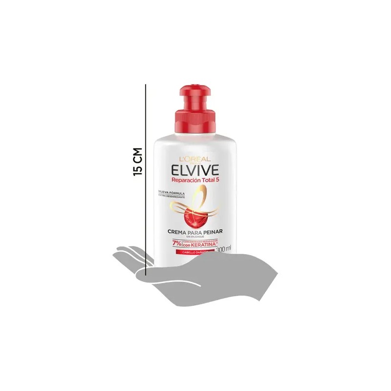 Crema para Peinar LOréal Paris Elvive Reparación Total 5 300ml