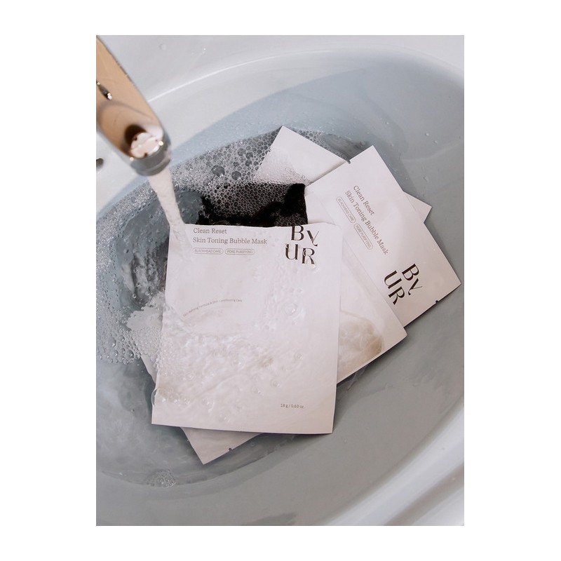 Clean Reset Skin Toning Bubble Mask 4 sheets / 클린