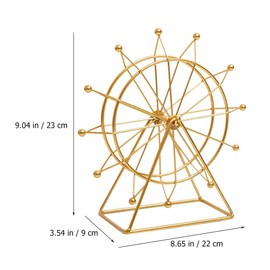 Garneck Ferris Wheel Model Decor Chinese Housewarming Metal Ferris Wheel Dining Table Decor Decoration for Home Desktop Bookcase Home Accents Table Centerpiece Tabletop Decor Thing