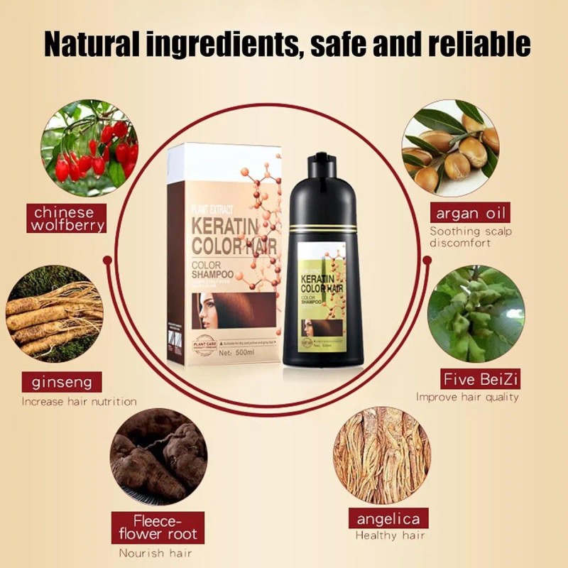 Color Dye Shampoo 6 En 1, Eterna Vida Color Dye