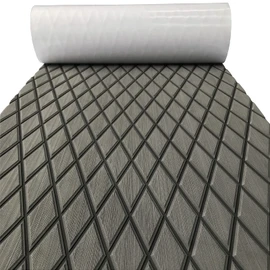 KXKZREN EVA Foam Boat Flooring Decking Sheet 6mm Thick Diamond Anti-Slip Marine Flooring Mat Self Adhesive Deck Pad for Bass Boat Yacht Motorboat RV Cooler Tops, 74.8"x27.6"