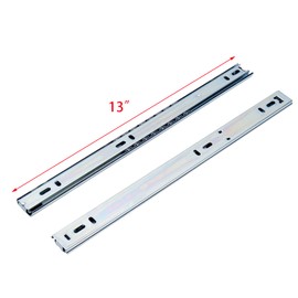 Coshar 13-Inch Drawer Slides Heavy Duty Full Extension Drawer Track with Ball Bearing Side Mount Drawer Rails for Dresser, Cabinet, Kitchen(1 Pair)