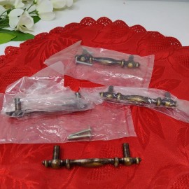 Unbranded 4X Oil Rub Bronze 3" CC Kitchen Cabinet Drawer Hardware Pull Handle R3645-1 NOS