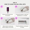 CURACORO Curacoro Nail Drill Bits 3/32' - L-Shape Smooth Stop