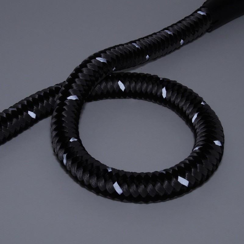 Petio Grande Double Cushion Lead for Large Dogs, Black, 20mm