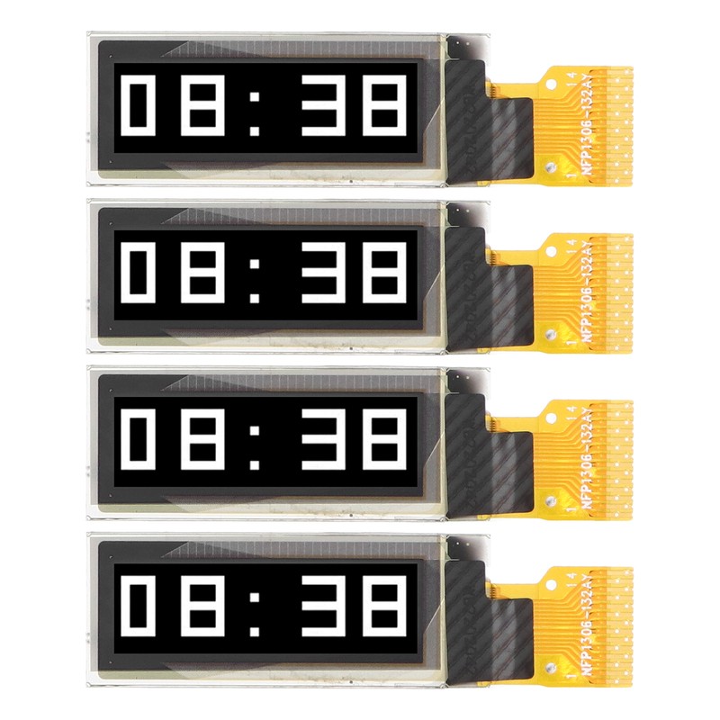 4PCS 14PIN 0.91in Display Module with IIC Interface 128x32 Organic