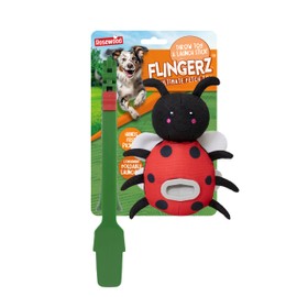 Rosewood Flingerz Ladybird Dog Toy Launcher - Interactive Fetch Toy Flinger for Active Dogs, Durable and Entertaining