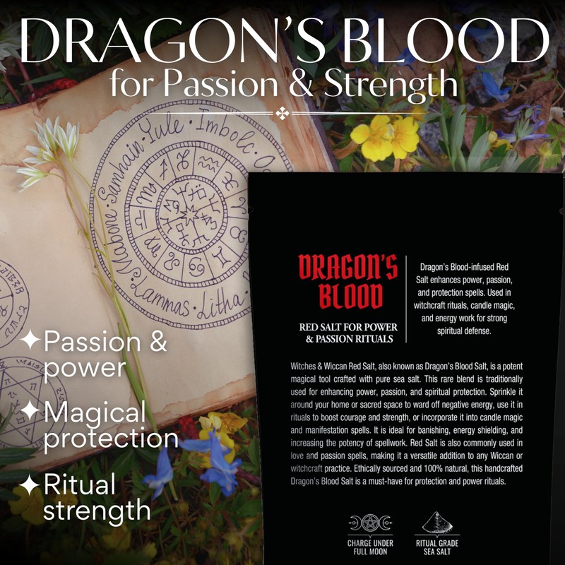 Red Dragon’s Blood Sea Salt for Power, Passion & Protection