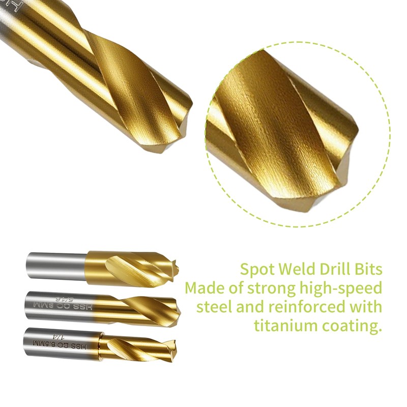 KAKILFOB 13-Pack Spot Weld Cutter Sets Double Sided, 3/8" 5/16"