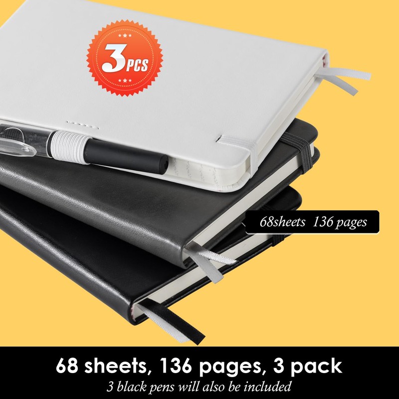 NIRMIRO Small Notebook Pocket Size Journal 3.7" x 5.7", 3
