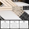 Drum Sticks, American Hickory Drumsticks, Drumsticks for Drum, Non-Slip Grip,