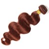 QEUOPE Auburn Body Wave Bundles Human Hair Color 33 Reddish