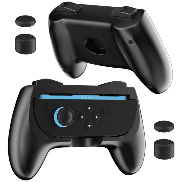 FUNDIARY 2 Pack Black Grip Compatible with Switch 2 Joycon,