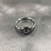925 Sterling Silver Irish Claddagh Ring with Celtic Knot and