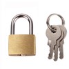 JNAWA Mini Padlock with Keys Long Shackle Solid Brass Padlocks
