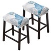 Bifaunvogel Bar Stool Cover Rectangle Set of 2 Printed Stretch