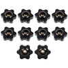 10 Stück Sterngriffmutter M8, Sterngriffschraube Äußerer Durchmesser 32mm, Rändelschraube Innengewinde