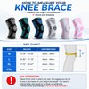 Pack of 2 Compression Knee Support Sleeve for Sports &