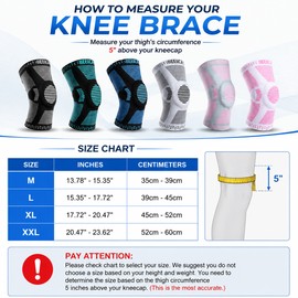 Pack of 2 Compression Knee Support Sleeve for Sports & Daily Use – Breathable Knit Design with Silicone Patella Support for Active Lifestyles
