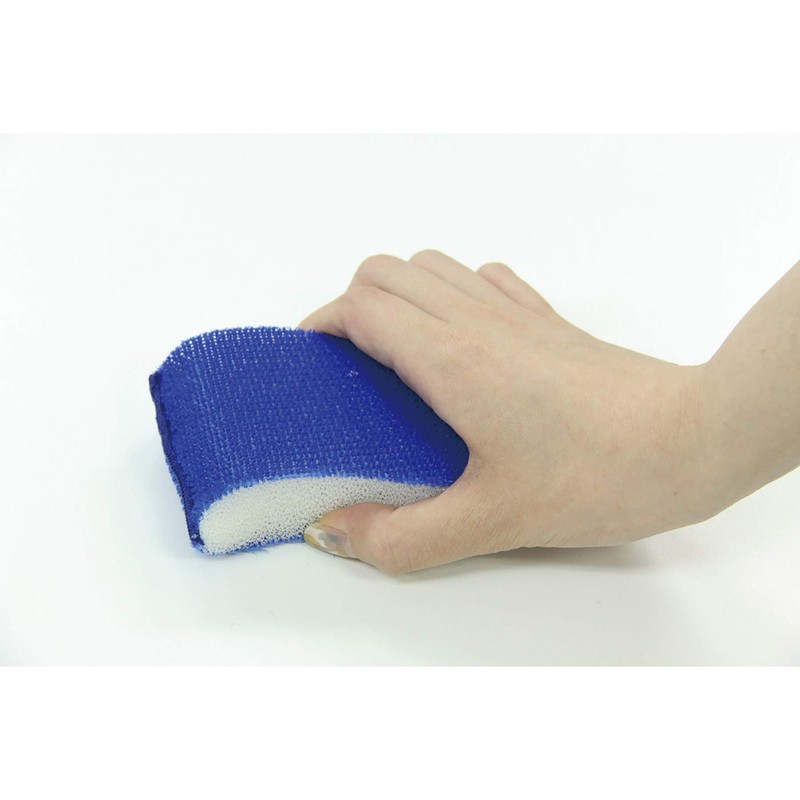 Aisen LK100 Uniform Washing Sponge, Blue, 4.4 x 2.6 x