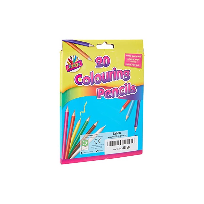 Artbox 20 full size colouring pencils set in 20 assorted