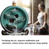 Backflow Incense Burner Waterfall Lotus Base Ceramic Holder Aromatherapy Ornament