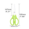 Ceramic Kitchen Scissors 8" Ceramic Blade Scissors White Sharp Blade