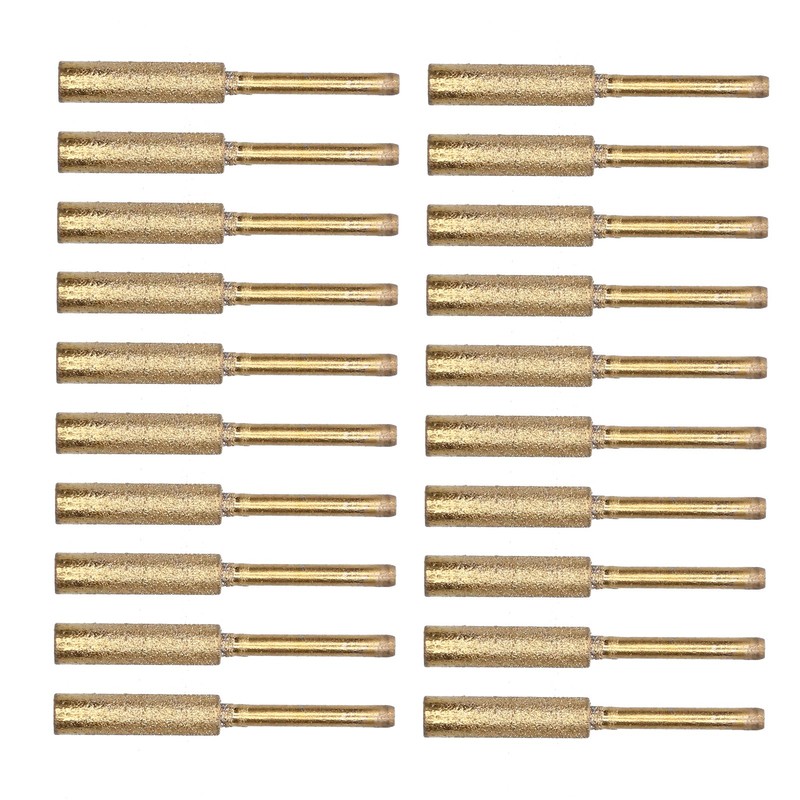 20Pcs Chainsaw Sharpener Burr Grinding Head Rotating File Sharpening Tool