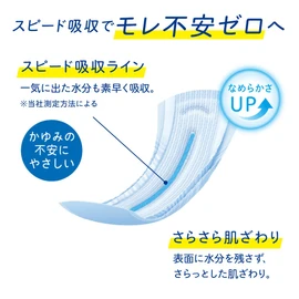 Natura Super Absorbent Smooth Absorbent Pad, Long, 25.6 fl oz (65 cc, 29 cm), 14 Pieces