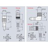 Eonvic Industrial M12 4 Pin Male Straight Aviation Connector Electrical