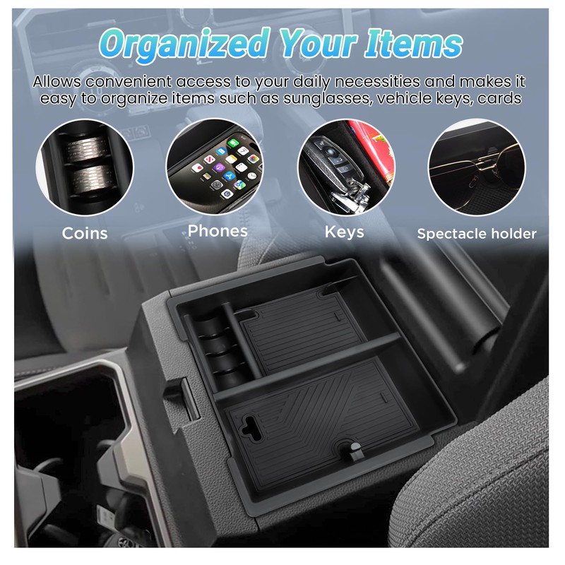 Sinminou Center Console Organizer Set for 2025-2026 Toyota 4Runner 6th