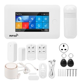 WIFI+GSM+GPRS Alarm 4.3in Full Color Touch Screen Burglar AntiTheft Systerm for Tuya