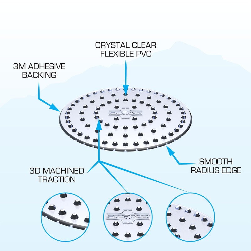 STOMPGRIP Premium Snowboard Stomp Pad | Circle | Old School