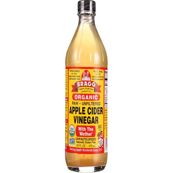 Bragg Liquid Aminos Org Raw Unsweetened Apple Cider Vinegar (12x16 OZ)