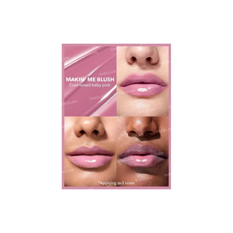 SHEGLAM Pout-Perfect Brillo Labial Realzador - Makin' Me Blush