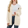 Cakulo Womens Oversized Fuzzy Cardigan Sweaters Fall Winter Outfits Open