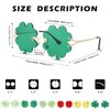Melpomenia St. Patrick’s Day Green Sunglasses Irish Shamrock Four Leaf